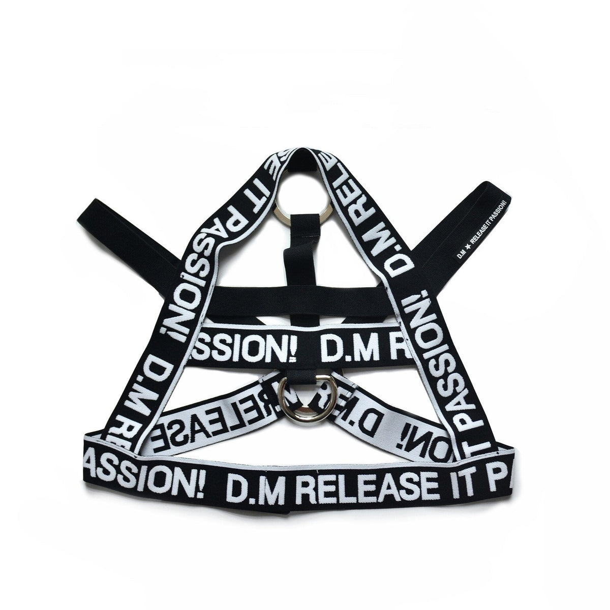 black DM Passion Chest Harness | Gay Harness- pridevoyageshop.com - gay men’s harness, lingerie and fetish wear