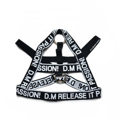 black DM Passion Chest Harness | Gay Harness- pridevoyageshop.com - gay men’s harness, lingerie and fetish wear