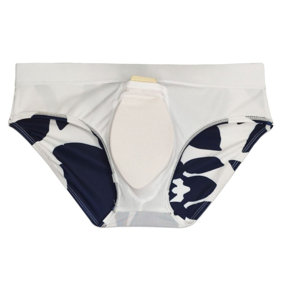 details of blue Gay Swimwear | Push Up Pouch Swim Briefs- pridevoyageshop.com - gay men’s underwear and swimwear