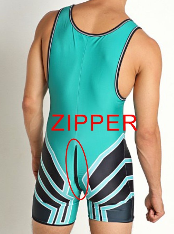 details of Gay Singlet | "Furry" Puppy Play Singlets with Zipper - Men's Singlets, Bodysuits, Rompers & Jumpsuits - pridevoyageshop.com