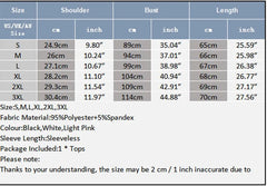 Size Chart of Market Days Zip Detail Ribbed Tank - pridevoyageshop.com - gay men's fashion, clubwear, party outfit