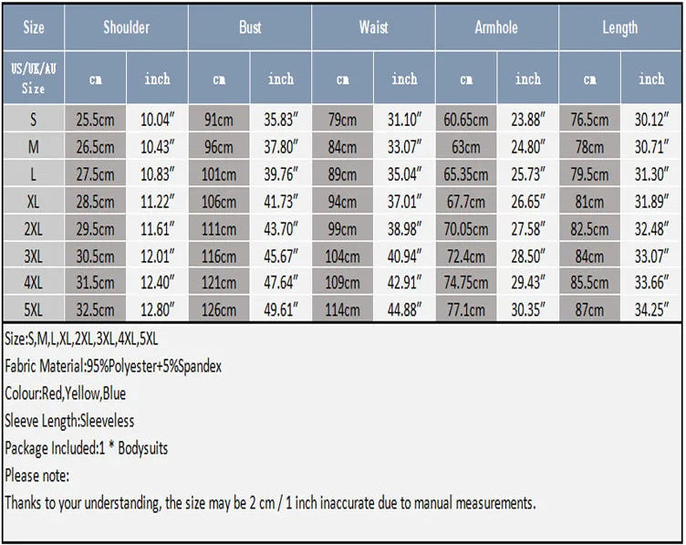Size chart of The Roster Cut Varsity Bodysuit – pridevoyageshop.com – gay men’s harness, lingerie and fetish wear