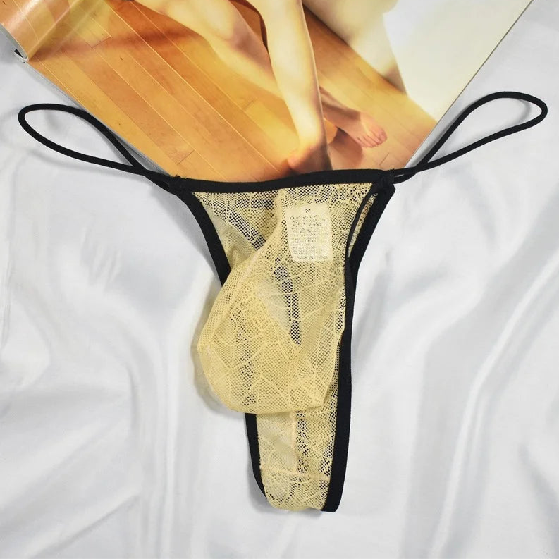 Skin Men’s Lace & Lure Pouch Thong - pridevoyageshop.com - gay men’s thongs, boxers, briefs and jockstraps