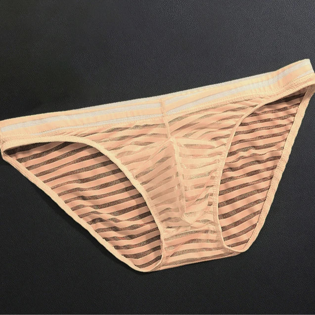 Skin Men’s Striped Skin-Tease Briefs - pridevoyageshop.com - gay men’s thongs, boxers, briefs and jockstraps