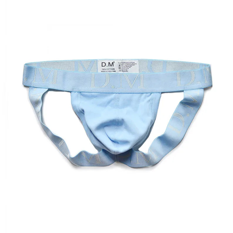 Sky blue Men’s D.M. Dom Jockstrap - pridevoyageshop.com - gay men’s thongs, boxers, briefs and jockstraps