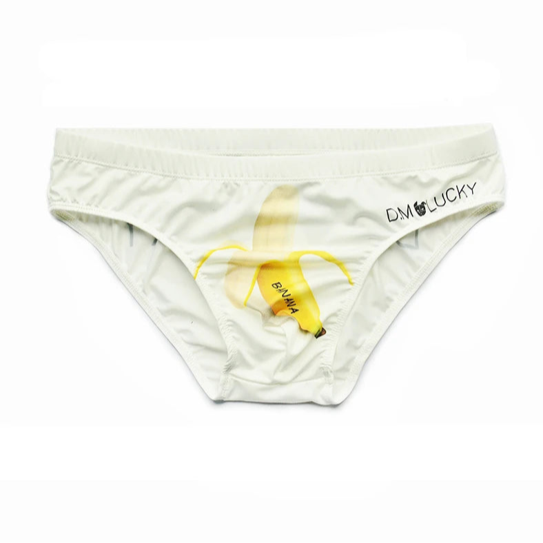 White Banana DM Men’s Cheeky Critters & Fruit Print Brief - pridevoyageshop.com - gay men’s thongs, boxers, briefs and jockstraps