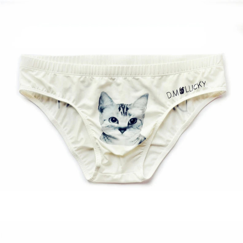 White Cat DM Men’s Cheeky Critters & Fruit Print Brief - pridevoyageshop.com - gay men’s thongs, boxers, briefs and jockstraps