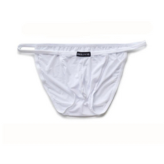 White DM Men’s Blow Me Side-String Brief - pridevoyageshop.com - gay men’s thongs, boxers, briefs and jockstraps