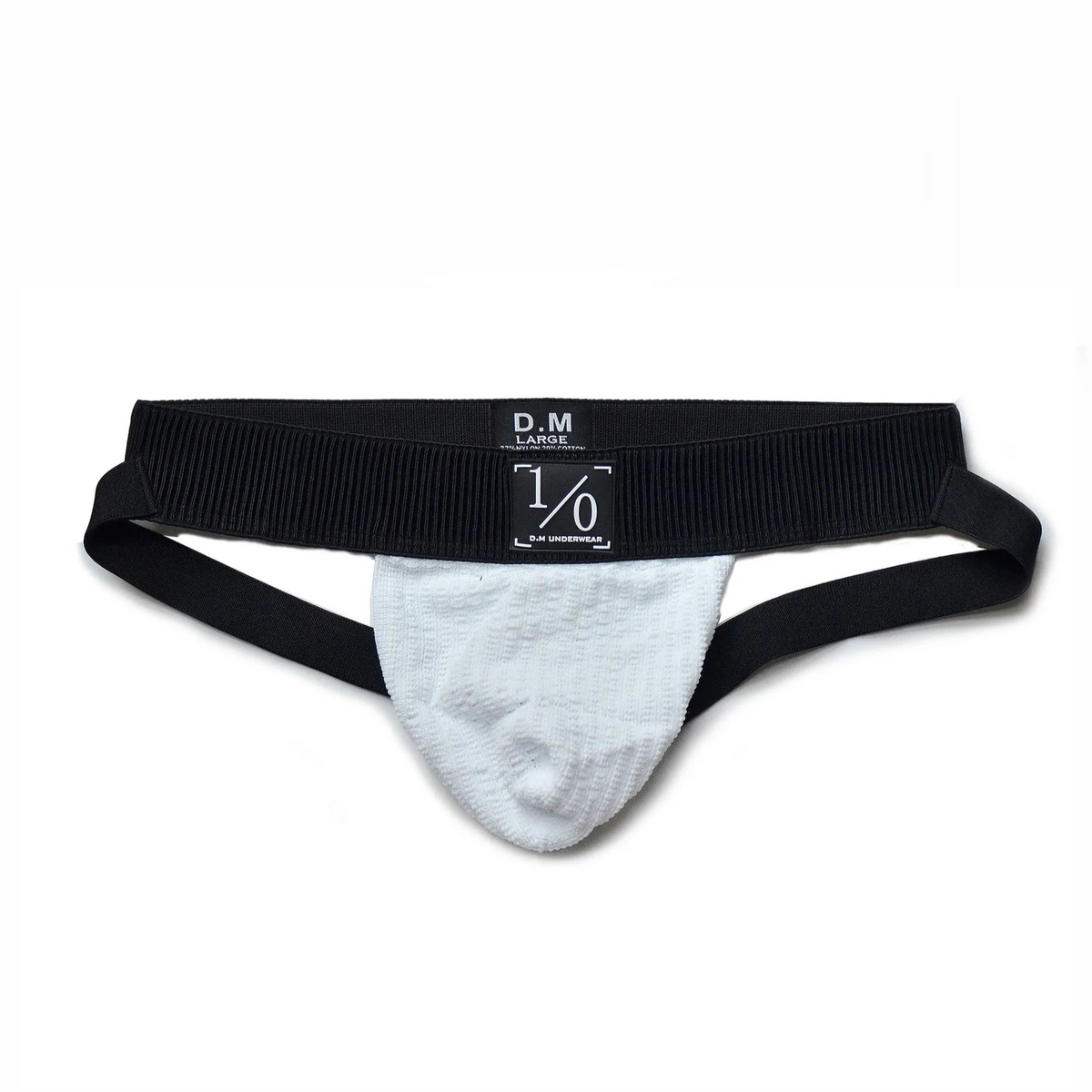 White DM Men’s Sport Boy Jockstrap - pridevoyageshop.com - gay men’s thongs, boxers, briefs and jockstraps