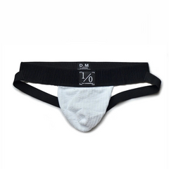 White DM Men’s Sport Boy Jockstrap - pridevoyageshop.com - gay men’s thongs, boxers, briefs and jockstraps