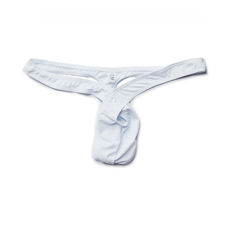 White DM Men’s Twist Tease Thong - pridevoyageshop.com - gay men’s thongs, boxers, briefs and jockstraps