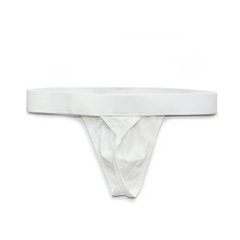 White DM Men’s Uniform Patch Thong - pridevoyageshop.com - gay men’s thongs, boxers, briefs and jockstraps