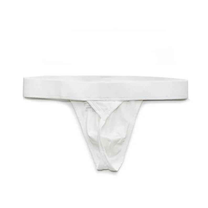 White DM Men’s Uniform Patch Thong - pridevoyageshop.com - gay men’s thongs, boxers, briefs and jockstraps