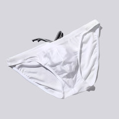 White Desmiit Men’s Heatseeker Micro Swim Briefs - pridevoyageshop.com - gay men’s sexy swim briefs, trunks, board shorts, and bikinis