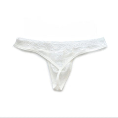 White Men’s D.M. Hidden Allure Lace Thong - pridevoyageshop.com - gay men’s thongs, boxers, briefs and jockstraps
