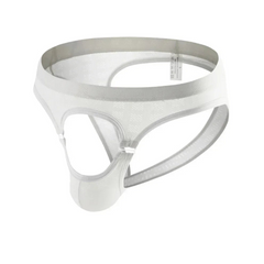 White Men’s Mesh Cutout Jockstrap - pridevoyageshop.com - gay men’s thongs, boxers, briefs and jockstraps