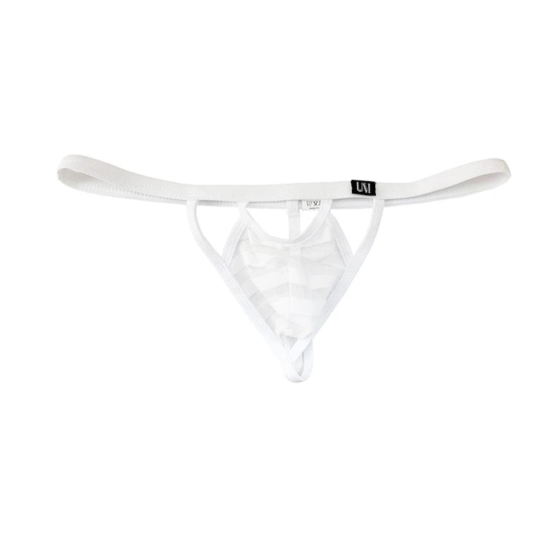 White Men's Mesh 'n' Mischief Thongs - pridevoyageshop.com - gay men’s thongs, boxers, briefs and jockstraps