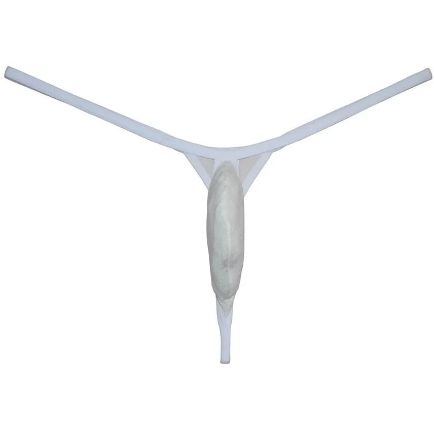 White Men’s Micro Grip Thong - pridevoyageshop.com - gay men’s thongs, boxers, briefs and jockstraps