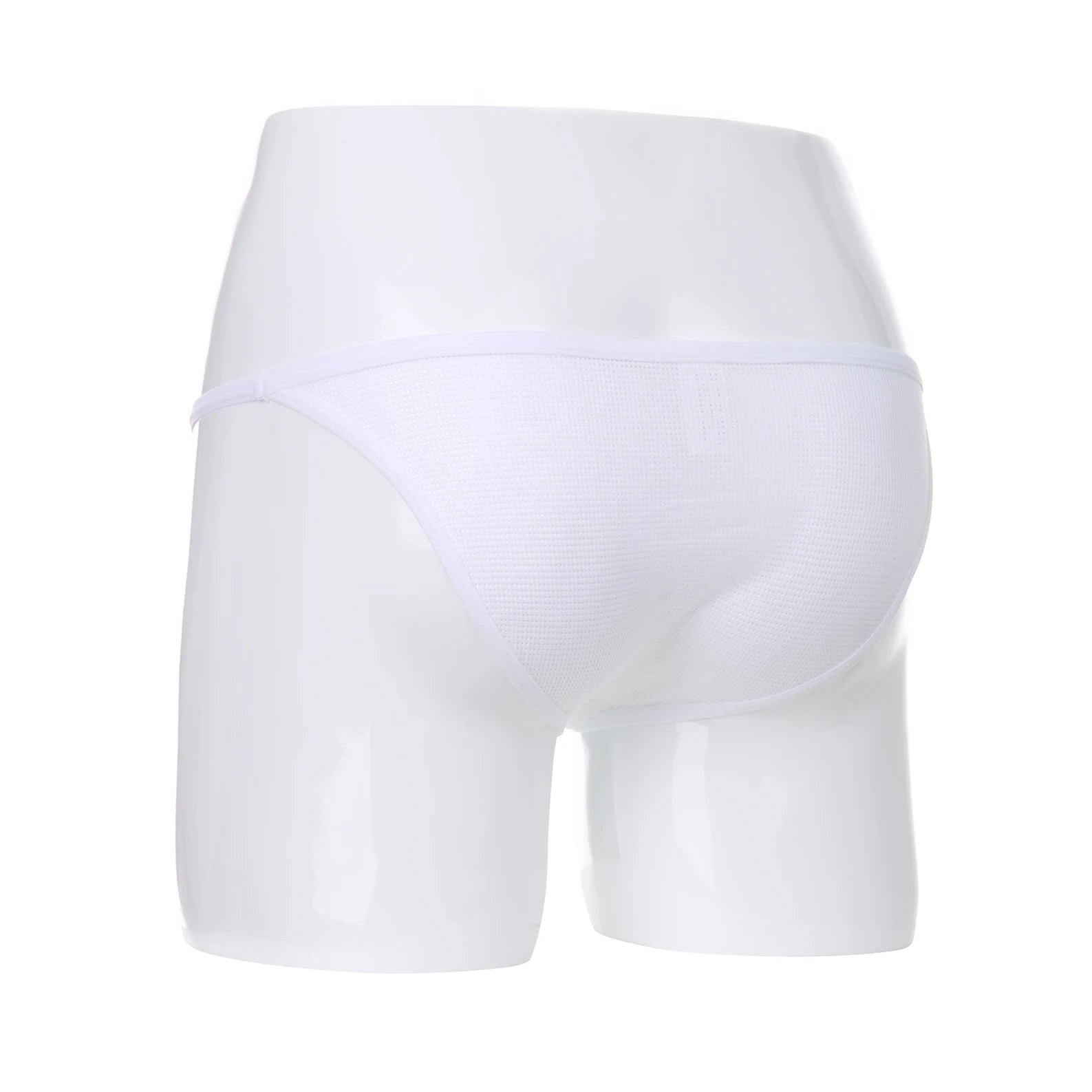White Men’s Net Bait Mesh Briefs - pridevoyageshop.com - gay men’s thongs, boxers, briefs and jockstraps