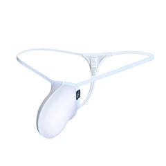 White Men’s Silk Ultra-Flex Bulge Thong - pridevoyageshop.com - gay men’s thongs, boxers, briefs and jockstraps