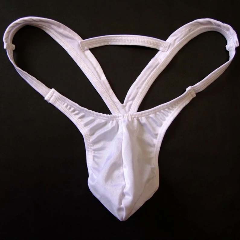 White Men’s Slingshot Seduction Thong - pridevoyageshop.com - gay men’s thongs, boxers, briefs and jockstraps
