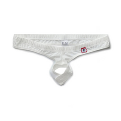 White Men’s Velcro Cock Ring Thong - pridevoyageshop.com - gay men’s thongs, boxers, briefs and jockstraps