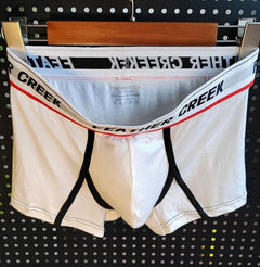 White Monster Meat Big Pouch Boxers - pridevoyageshop.com - gay men’s thongs, boxers, briefs and jockstraps