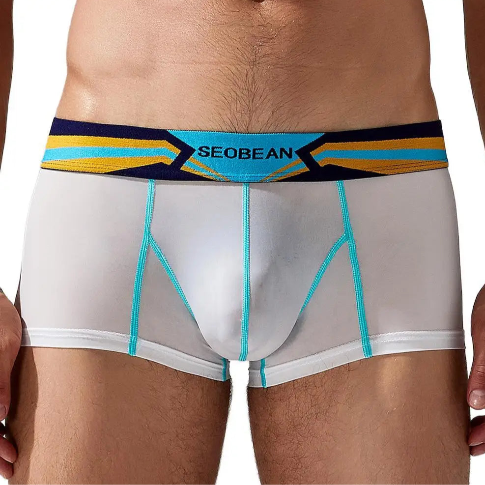 White SEOBEAN Spectrum Boxer Briefs - pridevoyageshop.com - gay men’s thongs, boxers, briefs and jockstraps