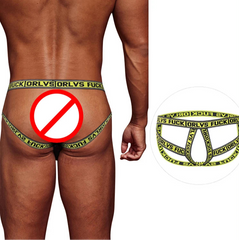 Yellow Men’s Fuck Strapped Bare Jockstrap - pridevoyageshop.com - gay men’s thongs, boxers, briefs and jockstraps