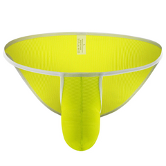 Yellow Men’s Net Bait Mesh Briefs - pridevoyageshop.com - gay men’s thongs, boxers, briefs and jockstraps