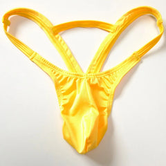 Yellow Men’s Slingshot Seduction Thong - pridevoyageshop.com - gay men’s thongs, boxers, briefs and jockstraps