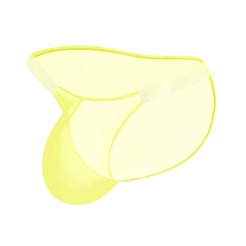 Yellow Men’s Ultra-Sheer One-Piece Brief - pridevoyageshop.com - gay men’s thongs, boxers, briefs and jockstraps
