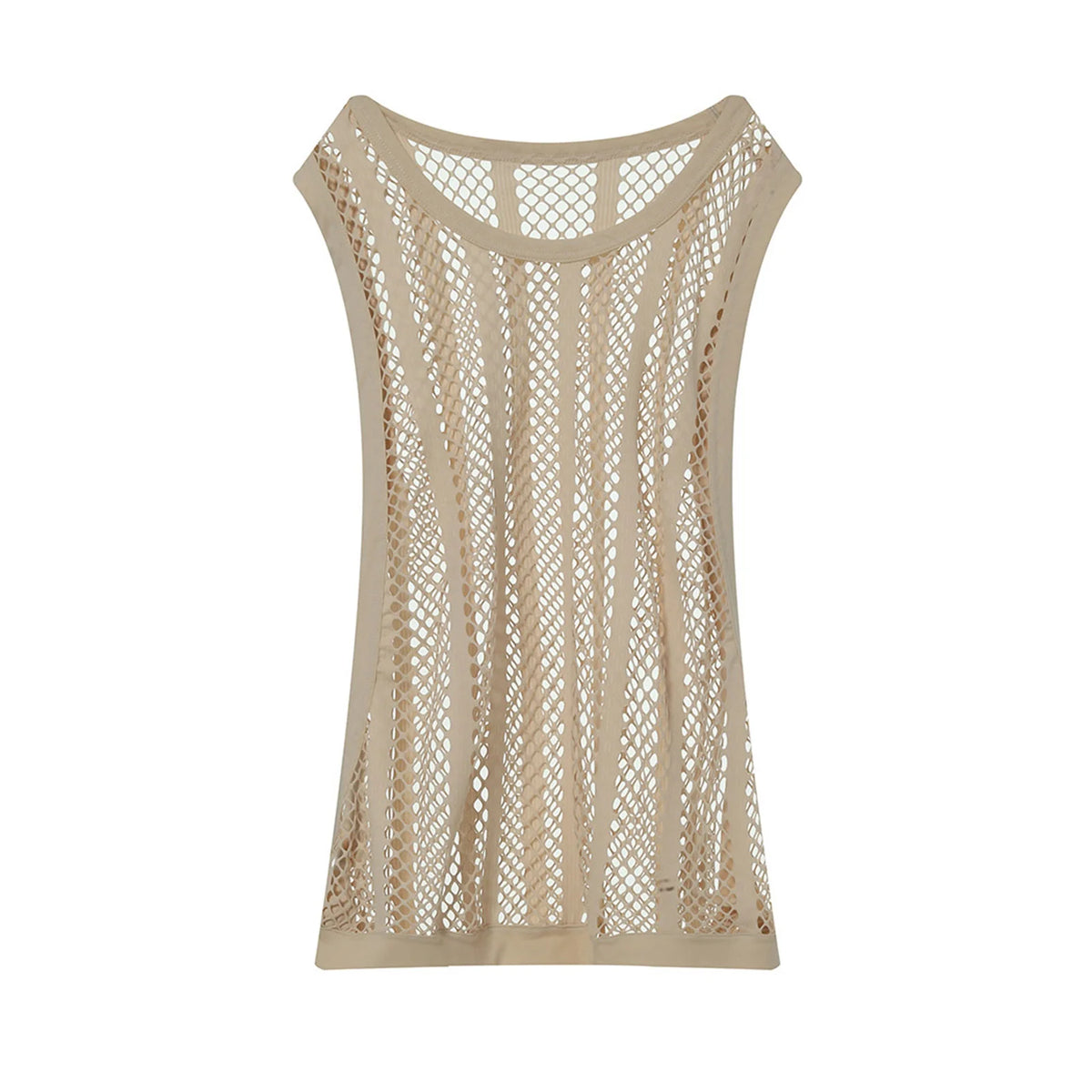 a flat lay of Apricot Pool Queen Net Top - pridevoyageshop.com - gay men's fashion, clubwear, party outfit
