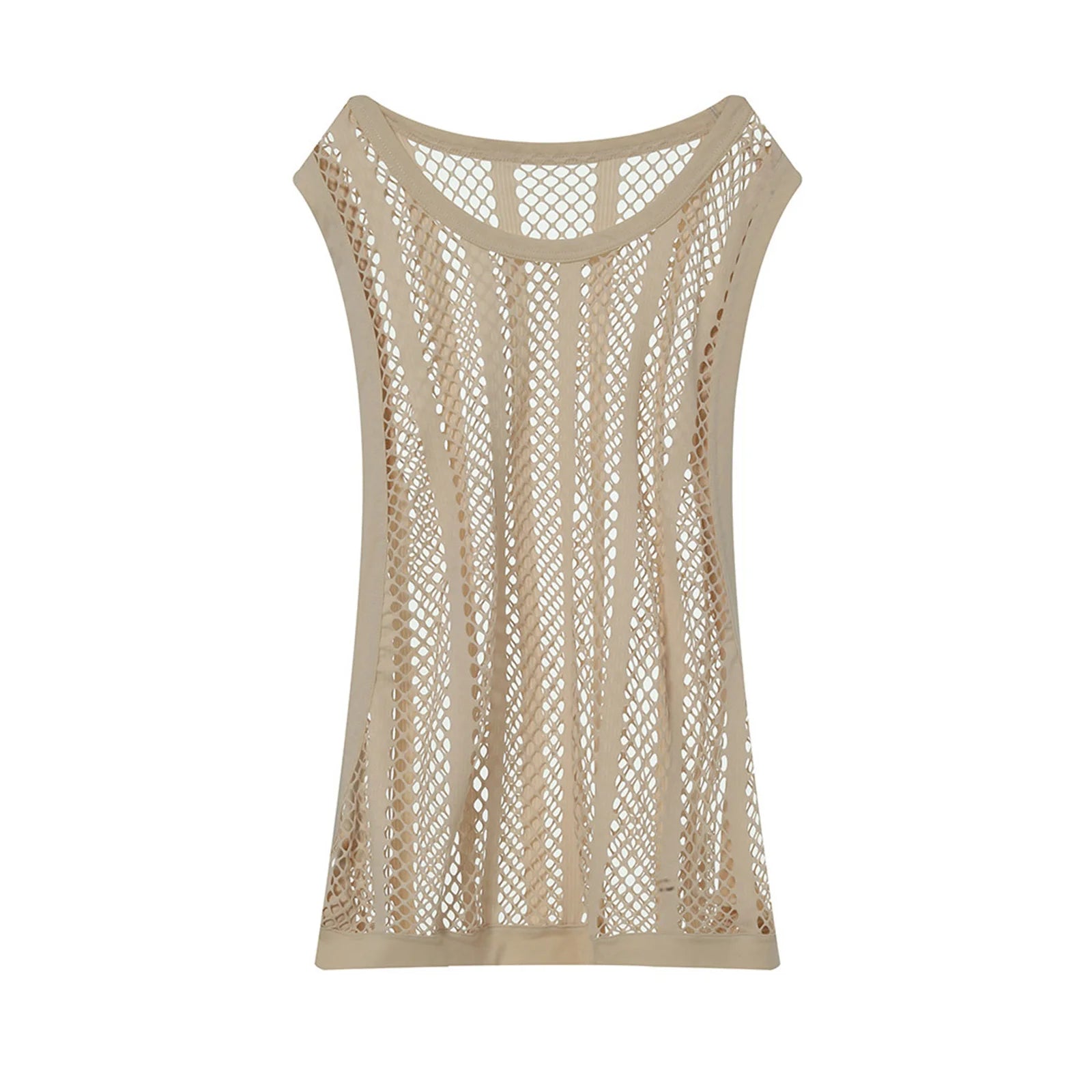 a flat lay of Apricot Pool Queen Net Top - pridevoyageshop.com - gay men's fashion, clubwear, party outfit
