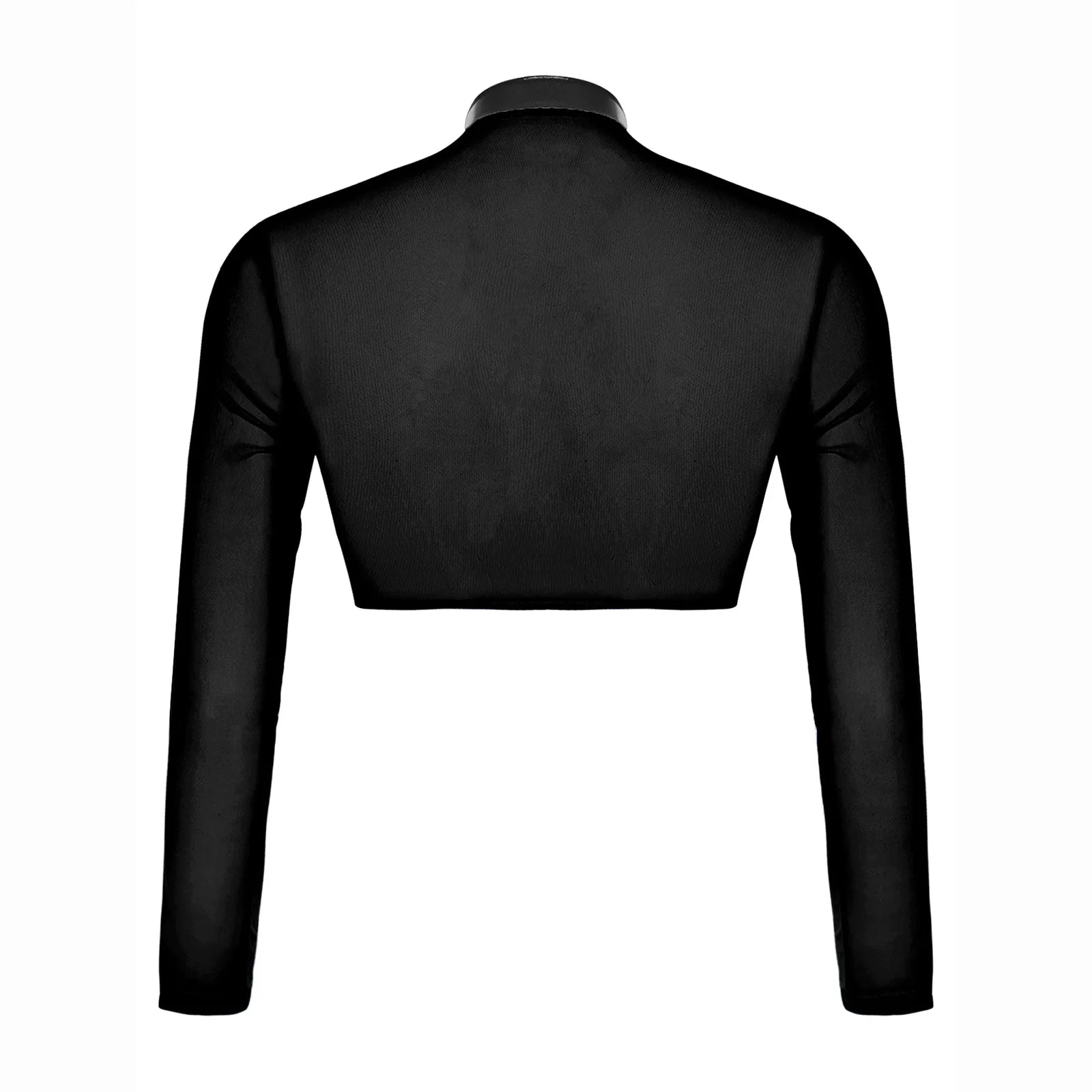 a flat lay of Black Hyperstrike Crop Jacket - pridevoyageshop.com - gay men's fashion, clubwear, party outfit
