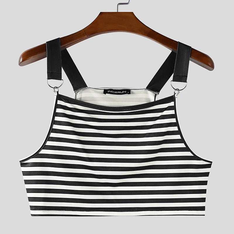 a flat lay of Black Sailor Flirt Suspender Crop - pridevoyageshop.com - gay men's fashion, clubwear, party outfit
