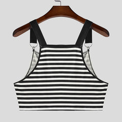 a flat lay of Black Sailor Flirt Suspender Crop - pridevoyageshop.com - gay men's fashion, clubwear, party outfit
