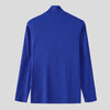 a flat lay of Blue Charli Cutout Turtleneck - pridevoyageshop.com - gay men's fashion, clubwear, party outfit
