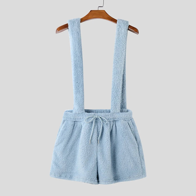 a flat lay of Blue Sugar Pup Suspender Romper - pridevoyageshop.com - gay men's lingerie, bodywear, fetish wear
