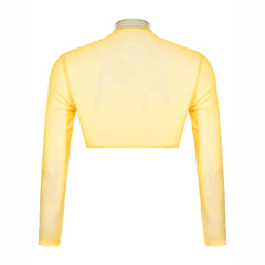 a flat lay of Gold Hyperstrike Crop Jacket - pridevoyageshop.com - gay men's fashion, clubwear, party outfit
