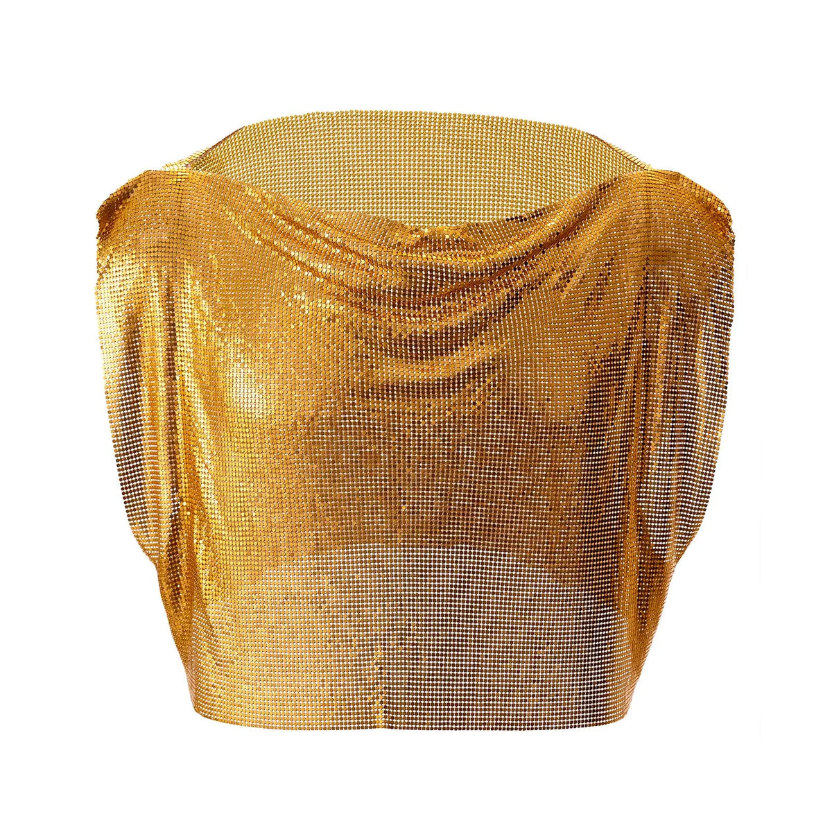 a flat lay of Golden Industry Baby Shine Crop - pridevoyageshop.com - gay men's fashion, clubwear, party outfit
