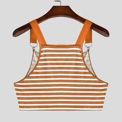 a flat lay of Orange Sailor Flirt Suspender Crop - pridevoyageshop.com - gay men's fashion, clubwear, party outfit
