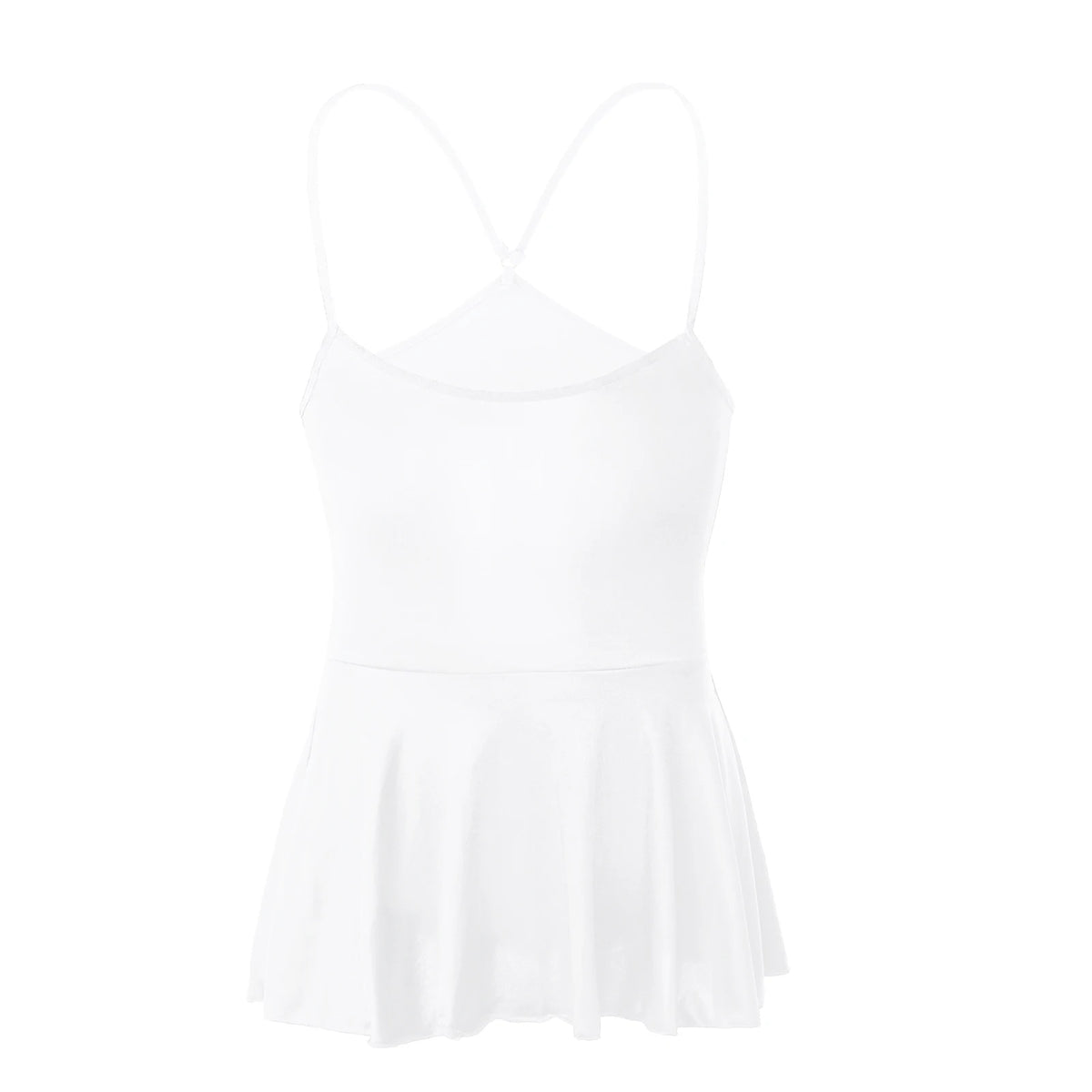 a flat lay of White Powerplay Sissy Chemise - pridevoyageshop.com - gay men's lingerie, bodywear, fetish wear

