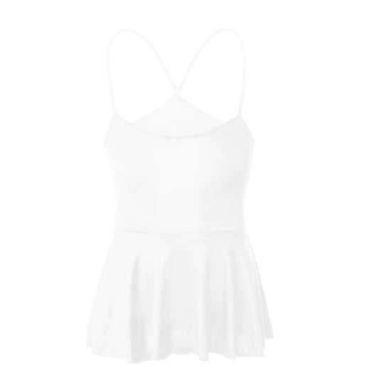 a flat lay of White Powerplay Sissy Chemise - pridevoyageshop.com - gay men's lingerie, bodywear, fetish wear
