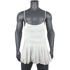 a flat lay of White Powerplay Sissy Chemise - pridevoyageshop.com - gay men's lingerie, bodywear, fetish wear
