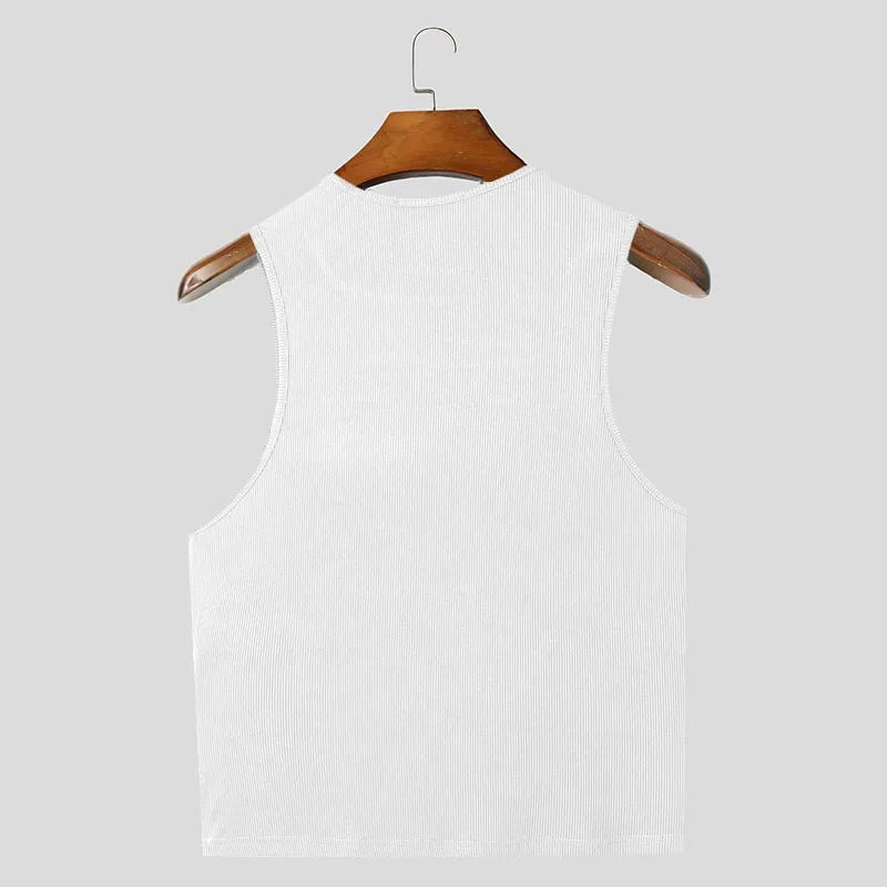 a flat lay of White Runway Brat Ribbed Crop - pridevoyageshop.com - gay men's fashion, clubwear, party outfit

