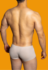a hot man in Khaki DM Silk Hottie Boxers - pridevoyageshop.com - gay men’s thongs, boxers, briefs and jockstraps