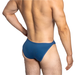 a hot man in blue DM Men’s Tummy Strap Jock Briefs - pridevoyageshop.com - gay men’s thongs, boxers, briefs and jockstraps