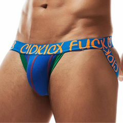 a hot man in blue Men’s Fuck Colorblock Jockstrap - pridevoyageshop.com - gay men’s thongs, boxers, briefs and jockstraps