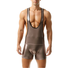 a hot man in coffee Men’s Metallic Desire Singlet from Pridevoyageshop